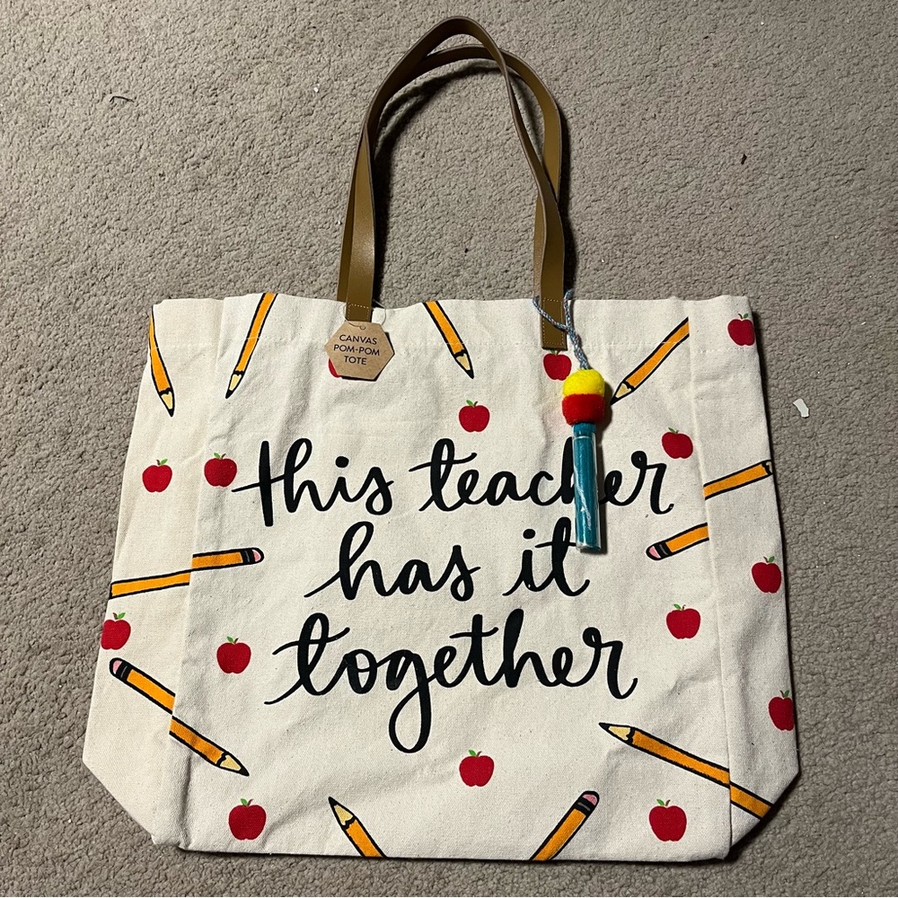 Teacher Canvas Tote